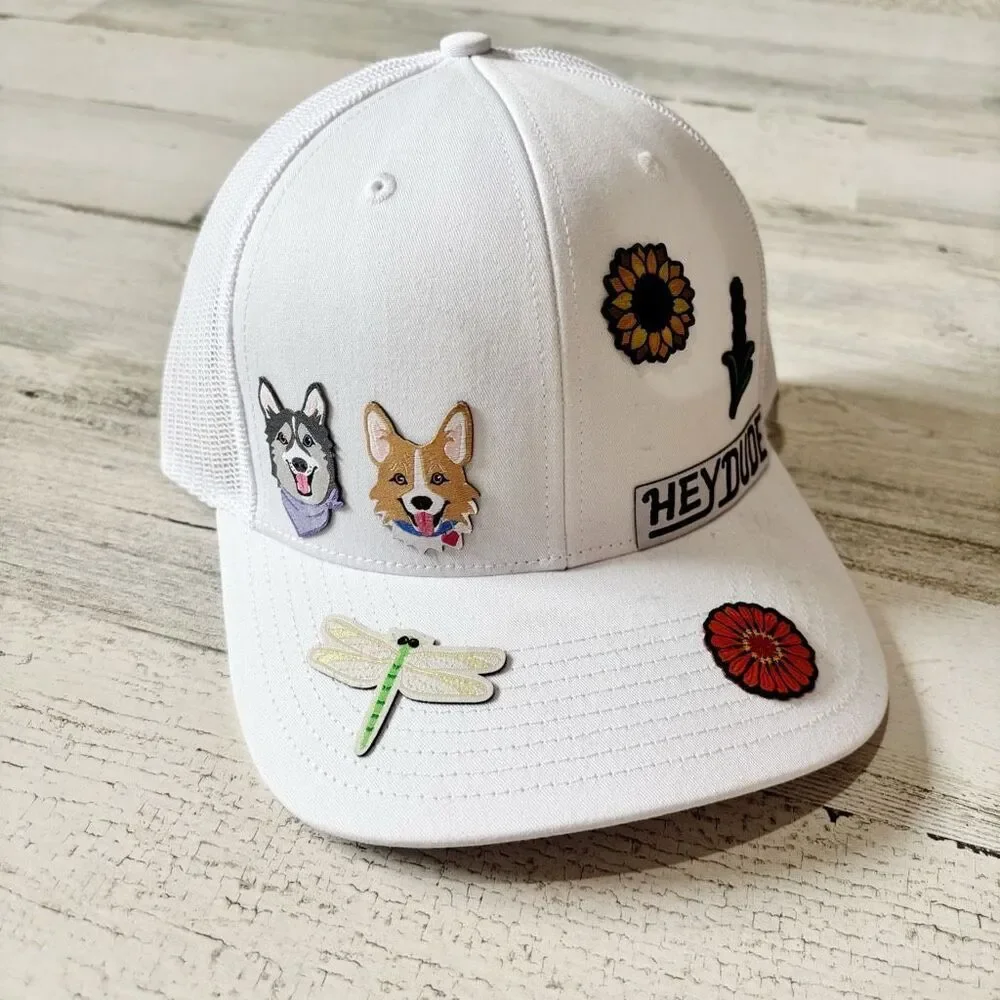 Hey Dude Trucker-hat White & Patchwork